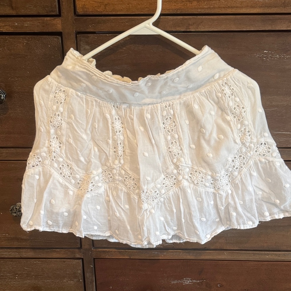 Lucky Brand White Cotton Skirt